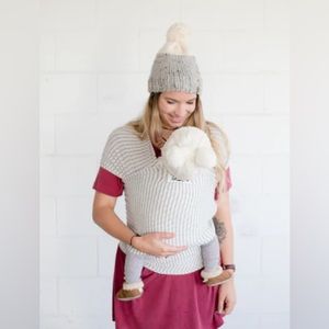 Beluga Baby Wrap - The Shannon: Light Grey and Ivory Stripe